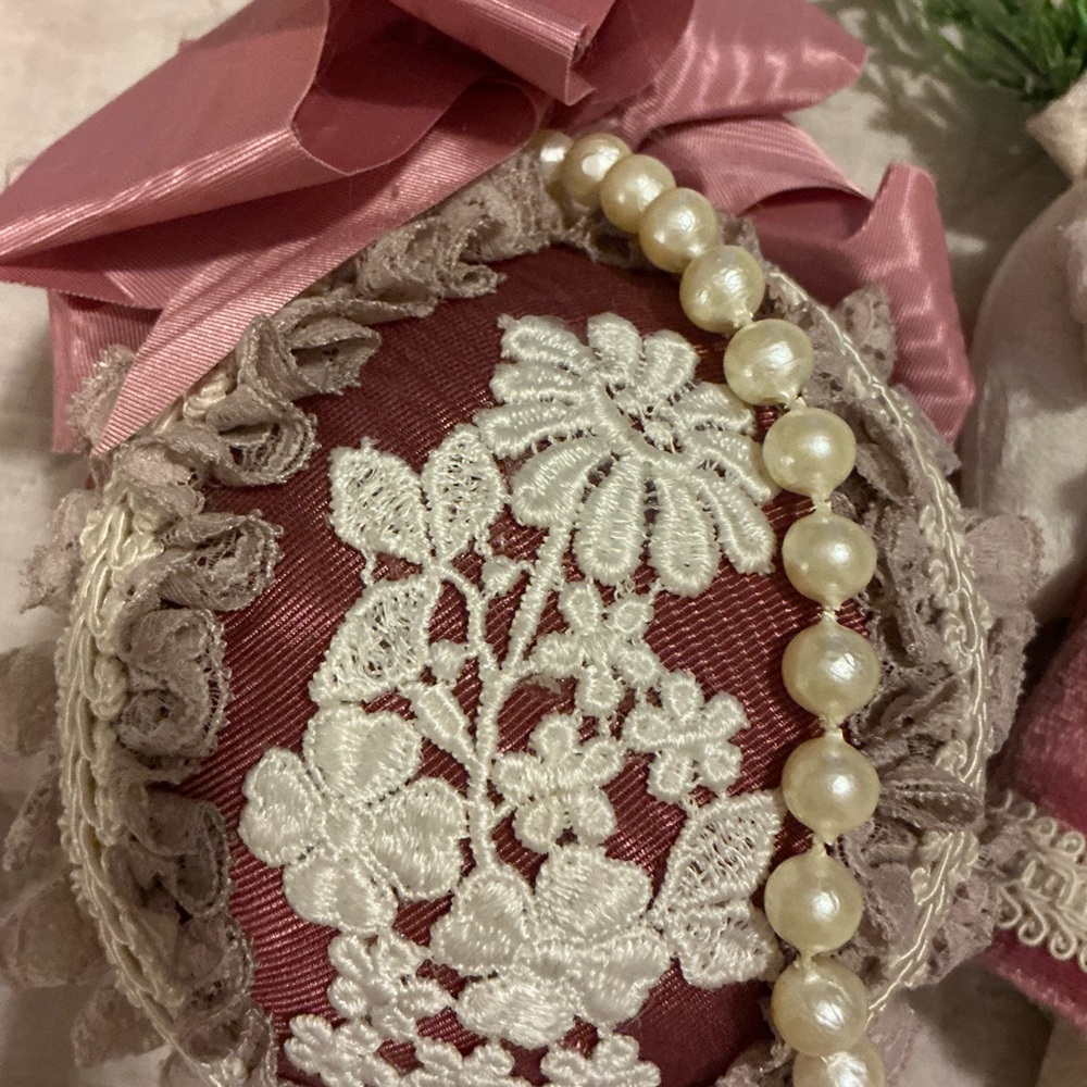 Victorian Pink   Holiday ornament